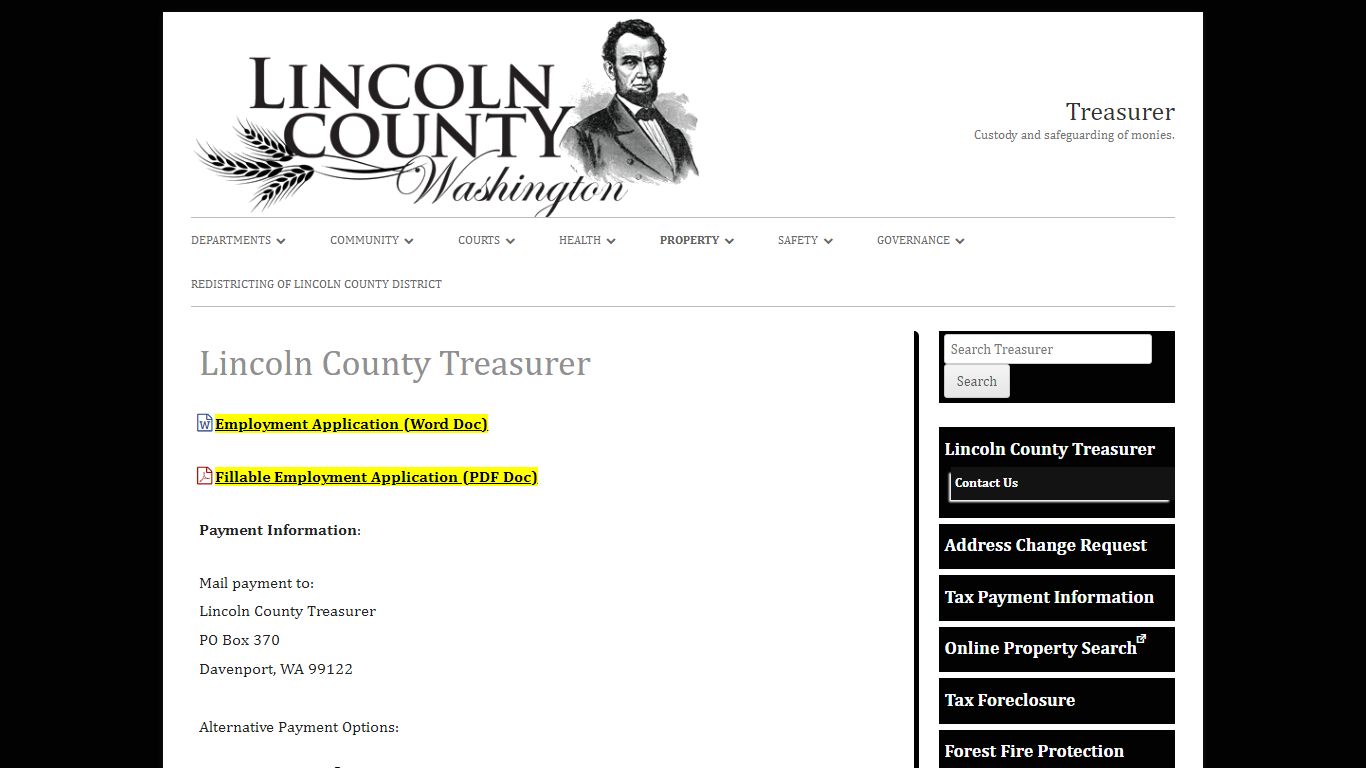 Lincoln County Treasurer